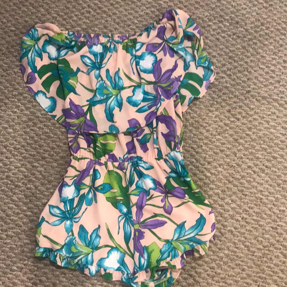 Buddy love small romper off the shoulder small
